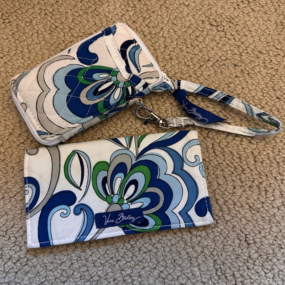 Vera Bradley wallet and check cover